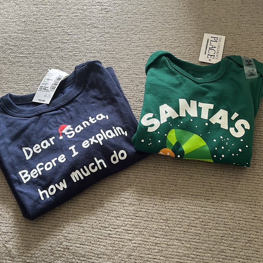 The children’s place: 2/$16 long sleeve onesie and long sleeve shirt